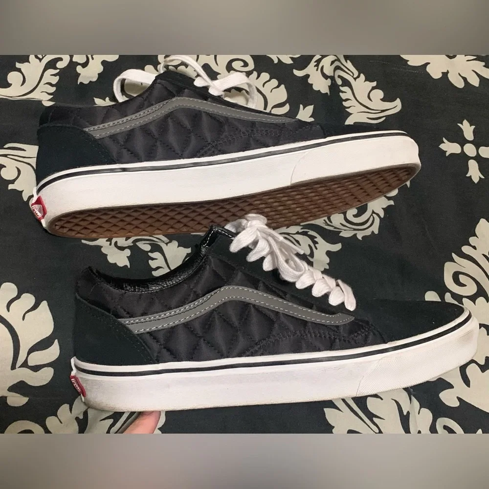 Vans Men’s Black Quilted Sneakers